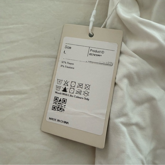 Halara White Halter Cowl Neck - Picture 4 of 8